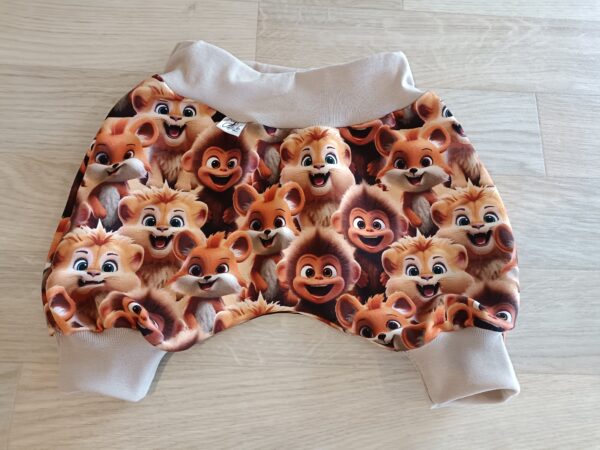 Kraťasy s kulatým sedem Zvířátka