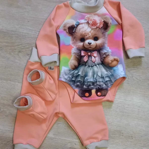 Souprava Medvědice růžová